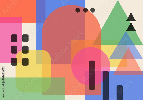 abstract background with colorful geometric