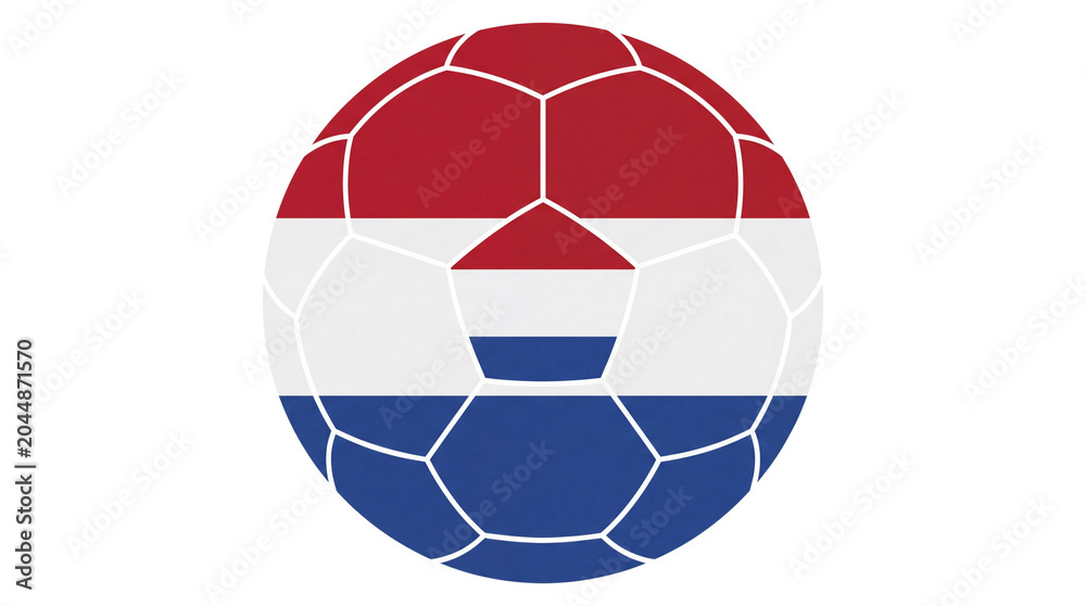 Fototapeta premium soccer ball with flag of france