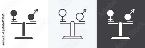Foto Equality icon set for web