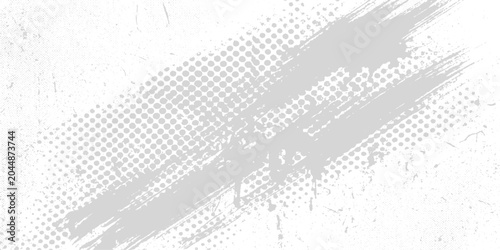 Photos Abstract Grayscale Brush Stroke and Halftone Texture Background