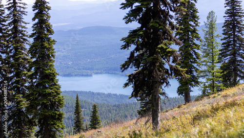 Scenic Landscape of Whitefish Lake in Montana, Spring in Montana, Lake Life, Lakes of Montana
