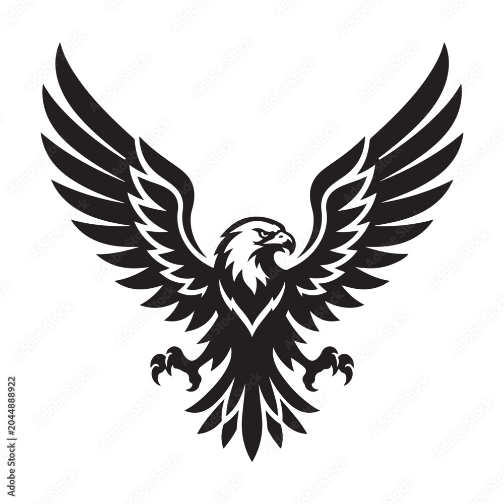 Fototapeta premium eagle with wings vector