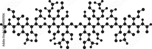 Molecular structure of a complex organic compound
