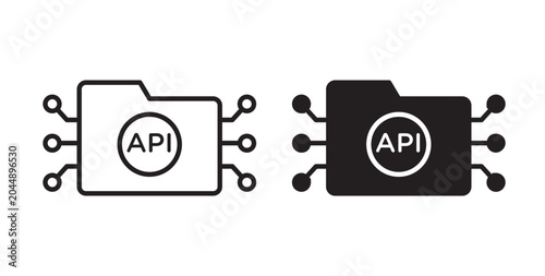 API icon for website, apps and UI.