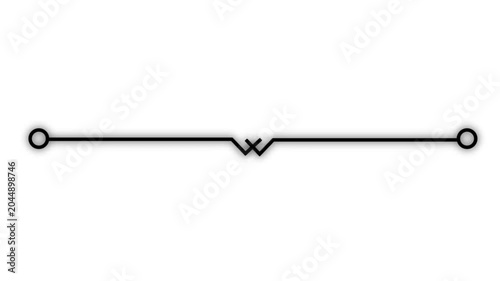 Minimal black decorative horizontal divider line stylish separator ornamental border elegant border, wedding divider certificate border icon.