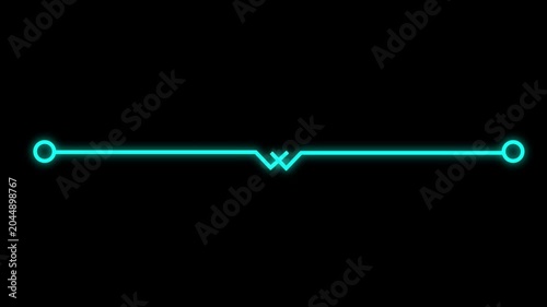 Minimal cyan decorative horizontal divider line stylish separator ornamental border elegant border, wedding divider certificate border icon.