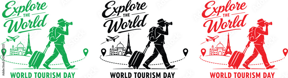 Fototapeta premium International Tourism Day Vector