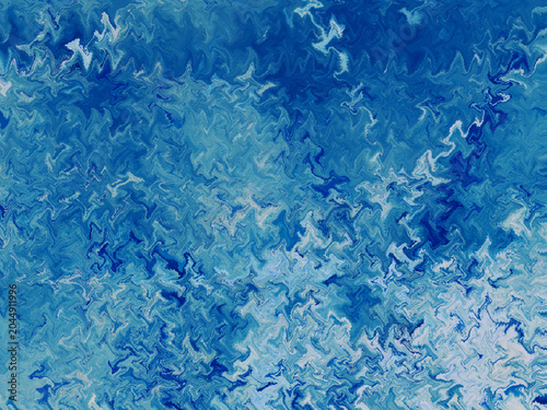 Abstract Blue Ripple Wavy Background
