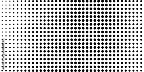 Background with monochrome dotted texture. Polka dot pattern template vector dots pattern