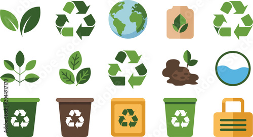 Climate Change Awareness Icons