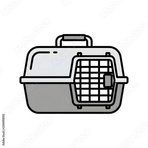 Pet Carrier Icon Isolated on Transparent Background PNG