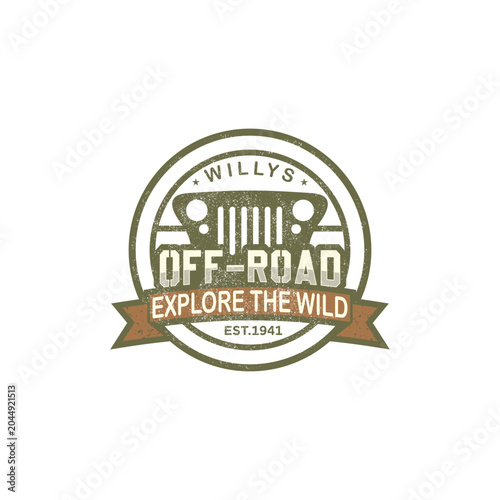 An offroad logo evokes a masculine, historical, and battle-ready feel. It's perfect for the 4x4 community, outdoor apparel brands, or businesses related to wilderness adventures.