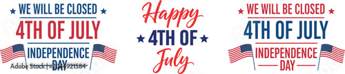 Patriotic 4th of july independence day signs