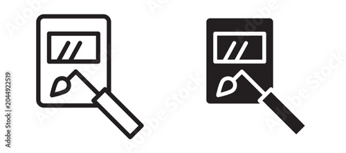Photos Welding icon In Flat and stroke Style Vector For App, UI, Websites
