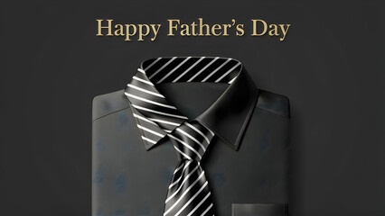 Father's Day gift, striped tie, black suit, formal accessories, Happy Father's Day