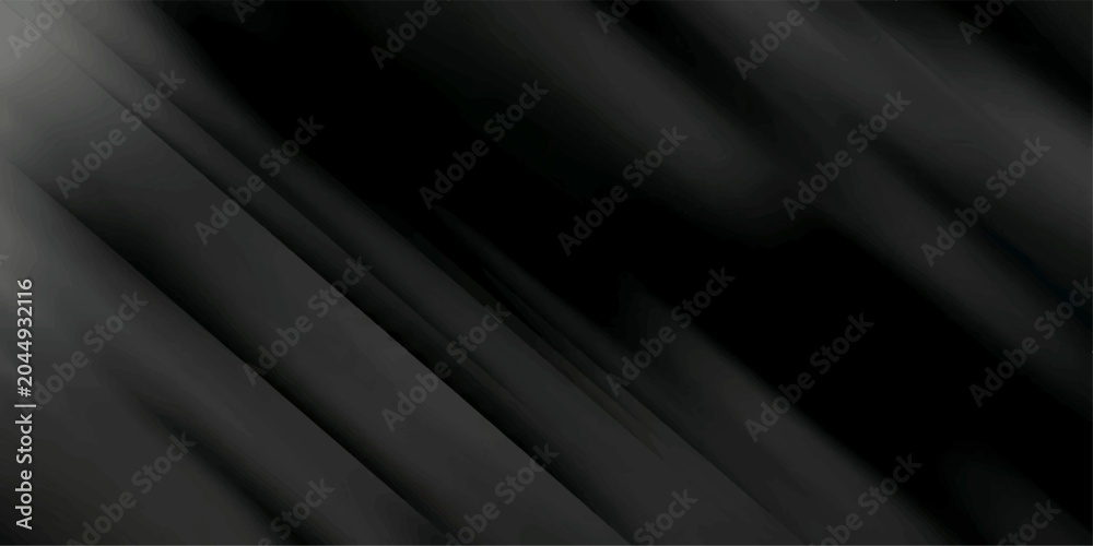 Obraz premium Smooth wave of luxury dark black and blue silk satin fabric texture material for a soft textile background wallpaper design