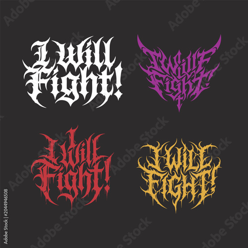 Fotografia I Will Fight Hardcore Metalcore Type Artwork
