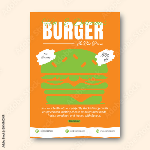 Burger Restaurant Flyer Template