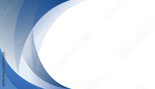 Elegant blue and white wave background with flowing shapes.