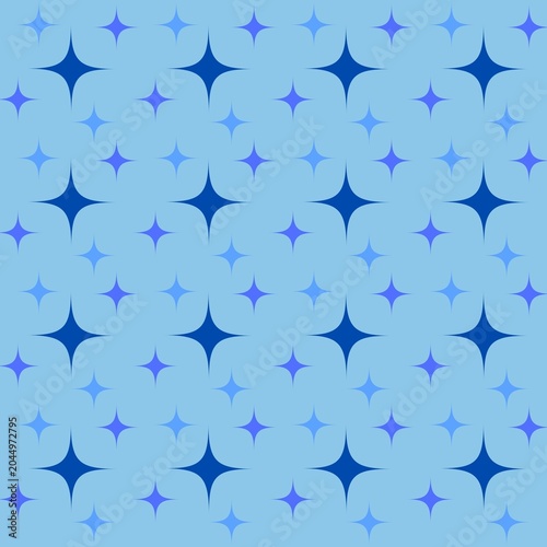 Star pattern in shades of blue with background celestial abstract wallpaper