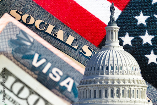 Changes to Immigration Policy: An image of the U.S. Capitol, visa-related imagery, and a national flag background.