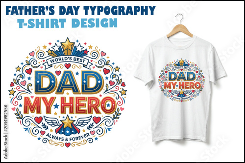 Father’s Day Typography T-Shirt Design