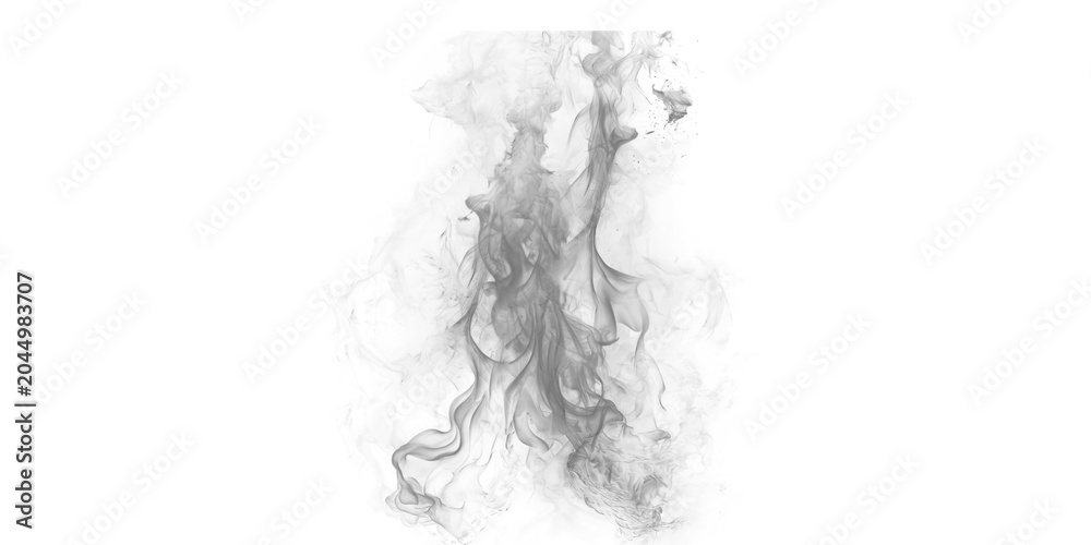Fototapeta premium Abstract Ink Splatter Art in Black and White Monochrome Style on Transparent Background