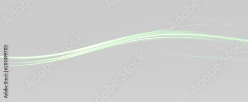 Tableau sur toile Flowing light motion with soft curved trajectories creating a refined abstract s