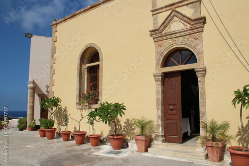 Εκτύπωση καμβά church in an orthodox monastery (chrysoskalitissas) in crete in greece