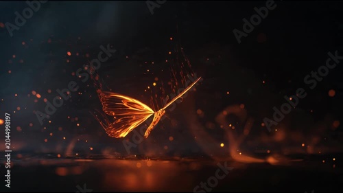 Enchanting Firefly Dance - A Luminous Spectacle in the Dark.