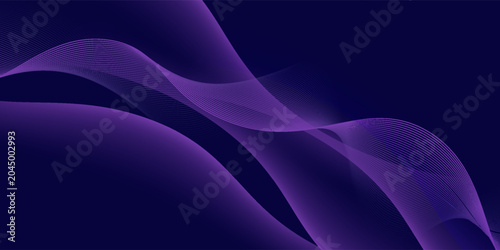 Abstract glowing wave lines on light blue background. Modern flowing wavy lines. Dynamic wave pattern.