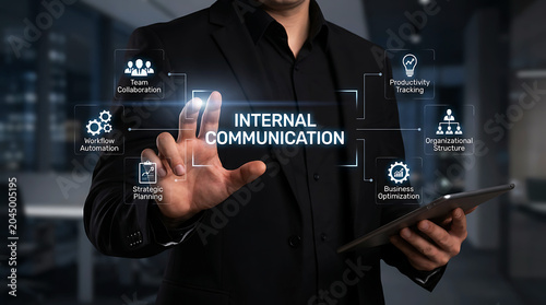 Internal Communication Strategy Business Workflow And Team Collaboration