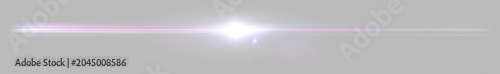 Konstfotografi Horizontal Lens Flare with Purple-Pink Chromatic Aberration on Dark Grey Backgr
