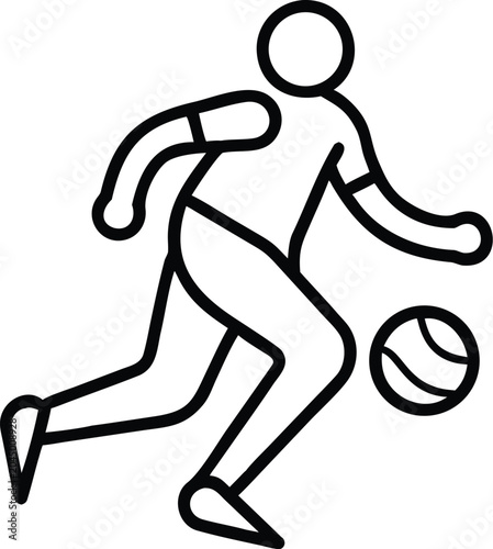 Modern Soccer Player Icon