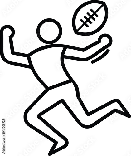 American Football Player Icon