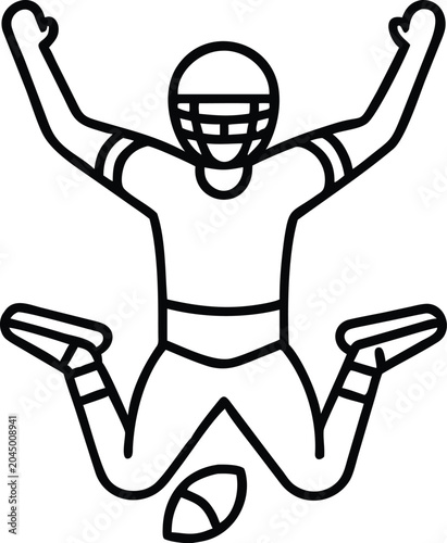 American Football Player Icon