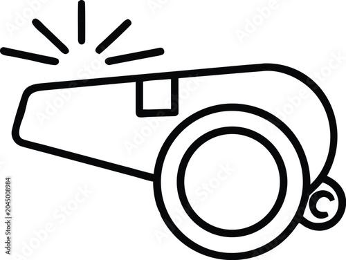 Modern Minimalist Whistle Icon