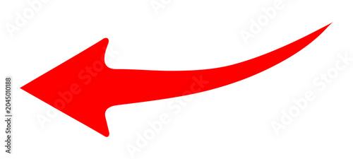 Foto Assortment of red arrow in multiple and orientations isolated on white