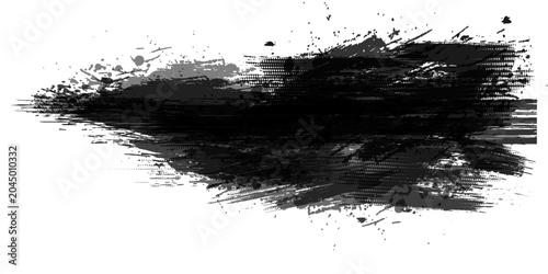 Tableau sur toile Glitch distorted geometric shape
