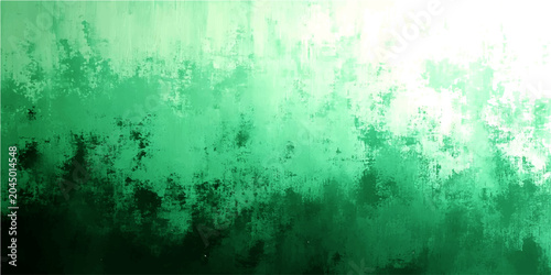 Cuadro en lienzo Abstract textured backdrop, varying shades of deep emerald green to bright white, suggestive of natural elements