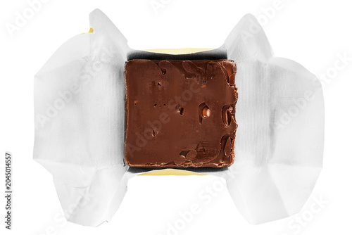 Unwrapped candy isolated