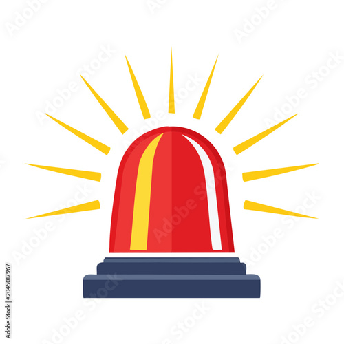 Red flashing warning light icon