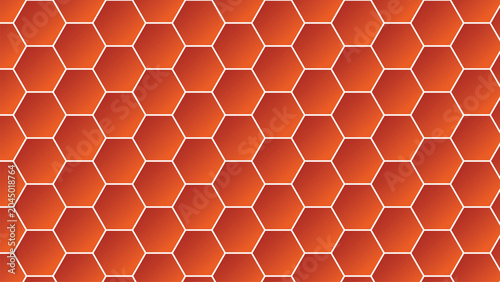 Red hexagonal pattern with white lines