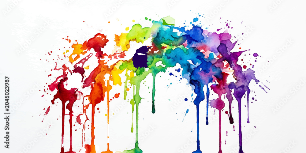 Fototapeta premium Colorful Abstract Paint Splash Background Design