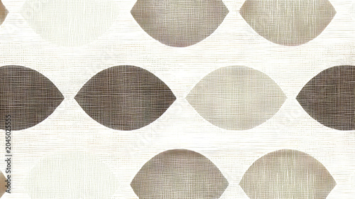 Geometric pattern neutral color abstract minimalist modern texture seamless soft wallpaper overlapping shapes create calming and stylish background for interior design or digital use