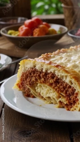 Pastitsio – Griechischer Nudelauflauf mit würziger Hackfleischfüllung