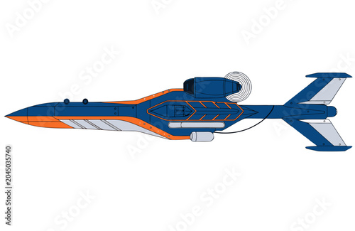  high quality military reconnaissance drone vector illustration, modern UAV aircraft, detailed aerodynamic design, side perspective view, realistic technical styling, isolated on clean background, pro