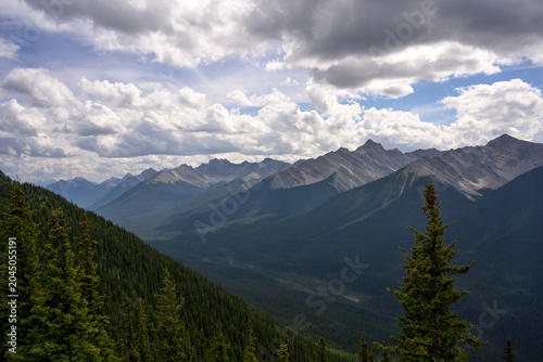 Canadian Rockies mountain range landscape in Banff Alberta