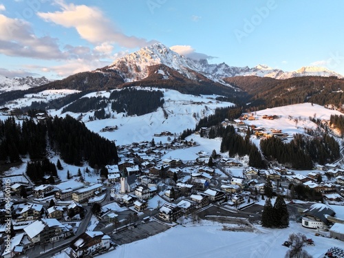 Winter in an Austrian Alpine Village