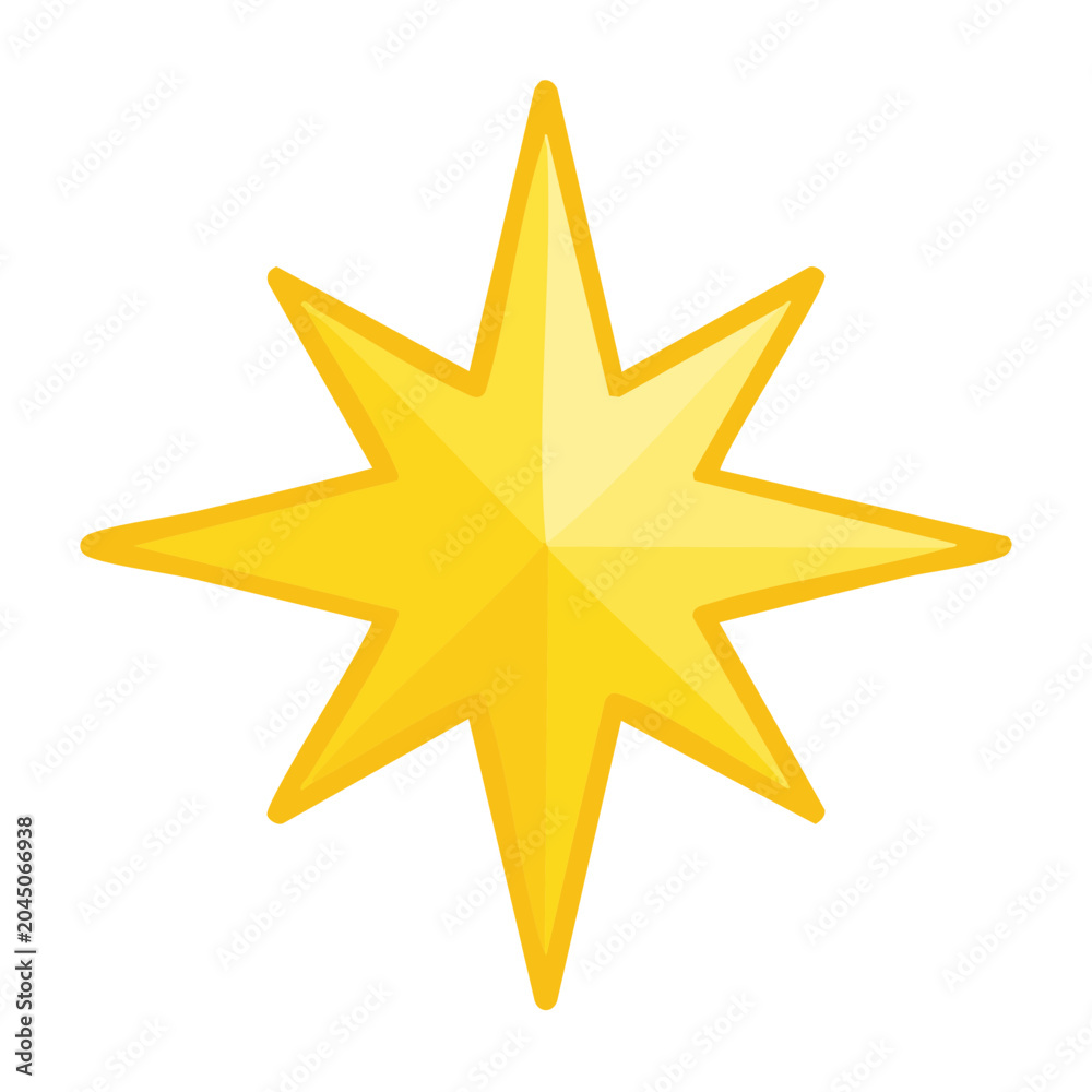 Obraz premium Yellow starburst icon on transparent background